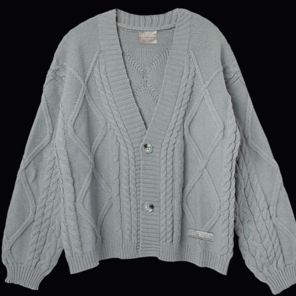 IN HAND The Tortured Poets Department Gray Cardigan Taylor Swift size M/L